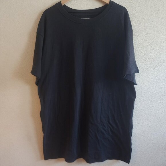 Free People Other - FP Beach Shirt Womens XS Black Oversized Pocket Short Sleeve Cotton Boho Lounge